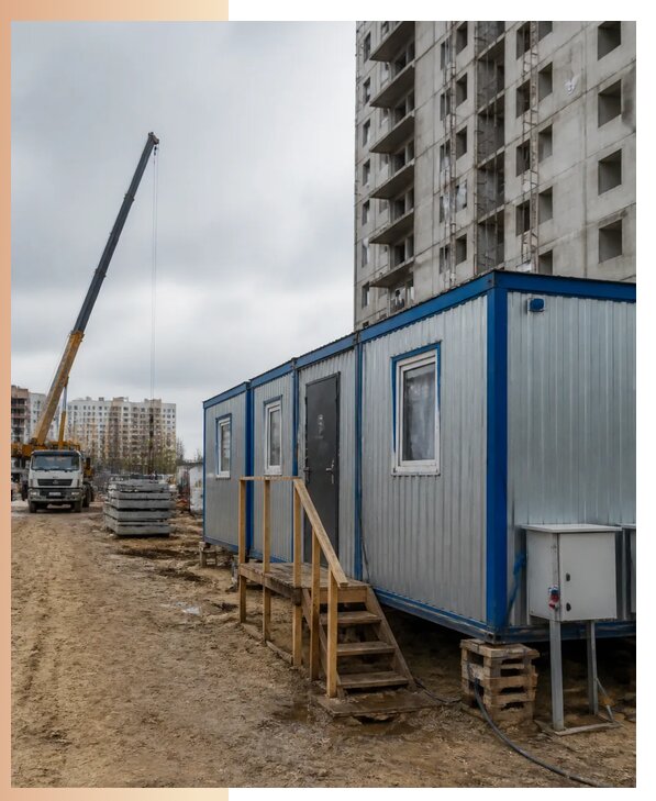 Аренда строительных вагончиков для рабочих в Чапаевске